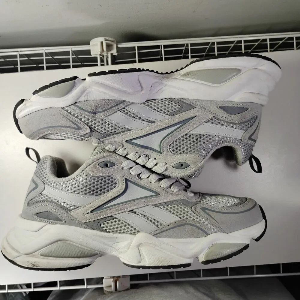 Reebok Royal Charge Sneaker Men US 10.5 Chunky Gray White Casual Lifestyle Shoes